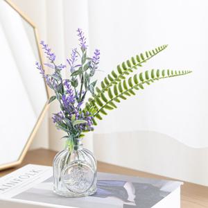 라벤더 조화 화병 미니 set 28cm (DIY) 6컬러 인테리어 꽃 테이블 장식 소품 꾸미기