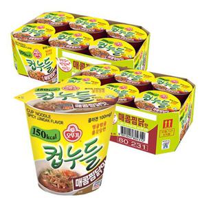 [오뚜기] 컵누들 매콤찜닭맛 45.5g X 12개