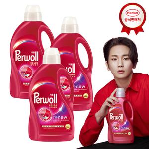 퍼울 컬러 리뉴 세탁세제 1.9L x3개 (일반/드럼 겸용)