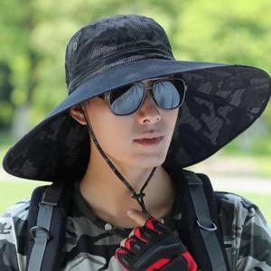 패션소품 남성용 자외선차단 챙넓은 넓은창 정글 모자