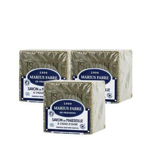 갤러리아_[마리우스파브르] 프랑스 올리브 마르세유솝 큐브비누 400g X3