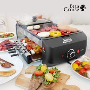 [빈크루즈] 3 in 1 전기그릴 그릴리아 BCQ-1300 (바베큐/냄비요리/자동회전 꼬치구이)