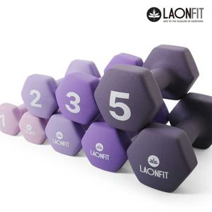라온핏 아령 1set 육각 덤벨 홈트레이닝 근력운동 5kg