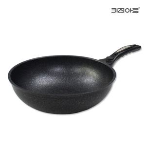 [BJ] 키친아트 첼로 마블코팅 웍 궁중팬 30cm
