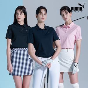 ★텐텐★[푸마골프] 트리코트 반팔티셔츠 여성 3컬러 택1