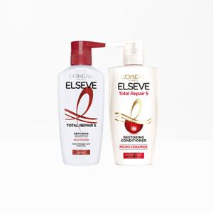 [로레알파리] 토탈리페어5 샴푸/컨디셔너 410ml  2개 세트