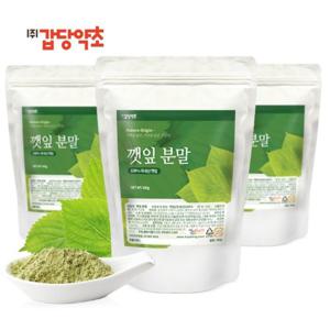 [갑당약초] 국내산 깻잎 분말 가루 300g X 3팩 구성