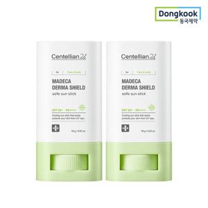 센텔리안24 마데카 더마쉴드 세이프 선스틱 18g 2개(SPF50+ PA++++) 24H 촉촉 쿨링효과 진정 자외선차단제