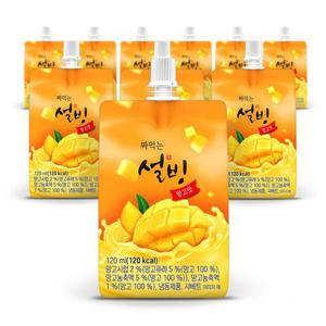 설빙 아이스크림 짜먹는 슬러시 망고맛 120ml  10개