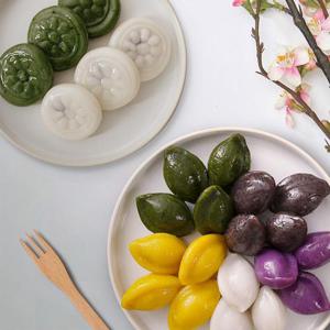 [명인 떡] 이호성 명인 국산쌀로 만든 오색송편 800g+팥앙금절편 800g