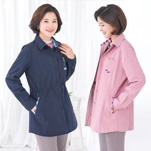 엄마옷 지퍼 포켓 포인트 자켓 JK515314 중년여성의류/60대/70대/마담/빅사이즈/할머니옷