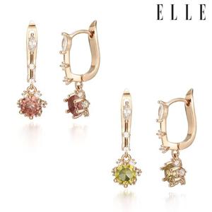 [엘르주얼리] 14K 알렉산드라이트 원터치 귀걸이 (gold pin) ELGPEE288