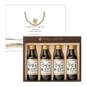 [신앙촌] 양조간장 선물세트 명품 S4호(생명물간장 500mL×4)
