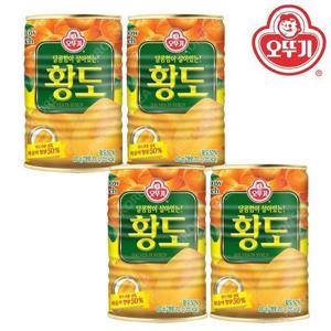[오뚜기]오뚜기 황도 반절 400g 4개 복숭아 과일 통조림 (12063371)
