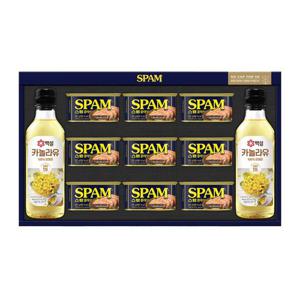 [CJ]스팸고급유3호 명절 선물세트 (200g×9캔+카놀라유500ml×2병)