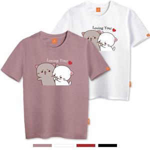 엘라모 러빙유 반팔 티셔츠 남녀공용 빅사이즈 S~4XL