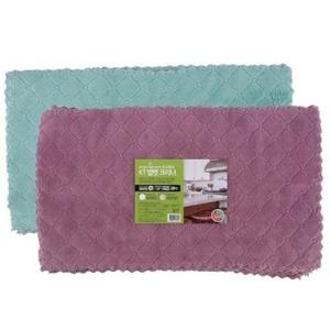주방장갑 초극세사 벨벳 행주 10매입 (대-약30x50cm) 투톤 양면 특대고무장갑 HW6A77F6
