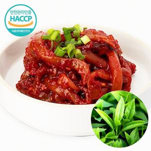 [웰굿] HACCP 전북 프리미엄 녹차 품은 오징어젓갈 400g