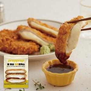 [프렙프렙] 튀겨나온 통등심 치즈 돈까스 8팩x140g(총 1,12kg)