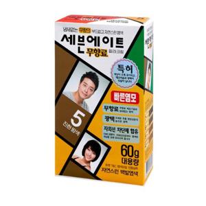 동성 세븐에이트 무향료 칼라크림 염색약 5호 진한밤색(1개)