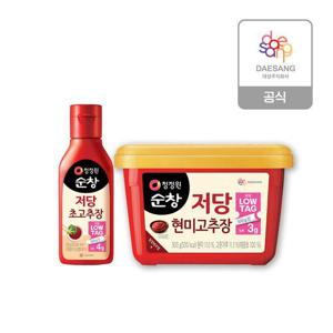 청정원 순창 저당고추장 500g+저당 초고추장 290g