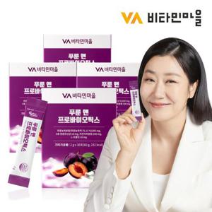 비타민마을 퍼펙트바이오틱스 푸룬 앤 프로바이오틱스 유산균 30포 x 4박스 (총4개월분)