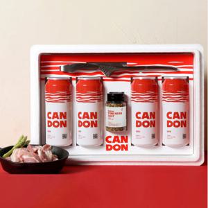 [도드람한돈] 캔돈 선물세트 (캔돈 삼겹살 300g *4캔, 총 1.2kg)