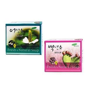 재우 어성초/백년초 비누85g×10개