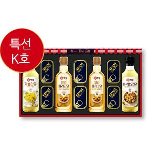 CJ 특별한선택 K호 선물세트 한박스 3세트입 스팸 올리고당 카놀라유 요리유 설 추석 선물