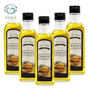 [푸른들판] 홍화씨유 300mlx5병 홍화씨 오일 홍화자