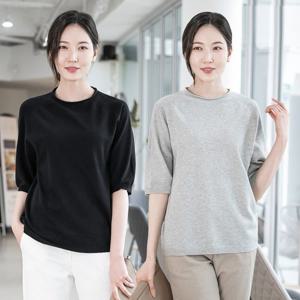 여성 엄마옷 롤넥 7부 니트 티셔츠 TS201014 중년여성의류/50대/60대/마담/빅사이즈/할머니옷