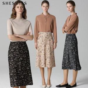 [쉬즈미스][쉬즈미스(SHESMISS)] 분위기있는 레오파드 플레어 롱 스커트 (택가격168000원)