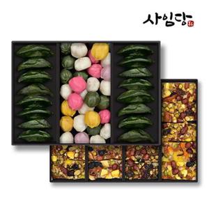 [사임당] 추석 떡선물세트 2호(모시송편2종+모듬꿀떡+영양찰떡3종)