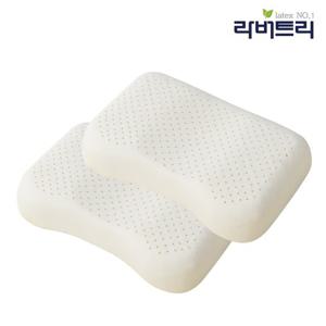 라버트리 2개세트 숙면도우미 라텍스 땅콩형 기능성베개