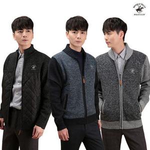 [비버리힐스폴로클럽]비버리힐스폴로클럽 남성 퀼팅/배색 니트집업 8종 택1