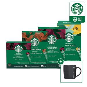 [5만원이상 블랙머그] 스타벅스 프리미엄 파우더 커피 아메리카노 100T (다크/미디엄/블론드)