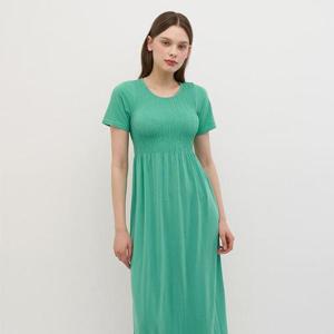 [세컨스킨]모달 스마킹 하프슬리브 롱드레스 SD2300