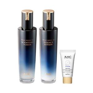 AHC 프라임 엑스퍼트 EX 토너 130ml + 로션 130ml + 워터풀 선크림 7ml 증정