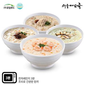 [서울마님죽] 영양죽 4종세트/총8팩(참전복죽2팩,한우소고기죽2팩,영양닭죽2팩,새우죽2팩)