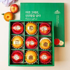 [보자기동봉] 정성 혼합6호 4.5kg(사과5/배4) 과일 선물세트