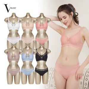 발레리 노와이어 메쉬 레이스 여성속옷세트 12종
