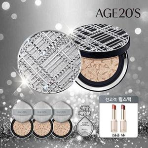 [에이지투웨니스]AGE20S 3D 터치 하이 커버 쿠션 블랙라벨 에디션 본품 2개+리필 3개+립스틱 1개