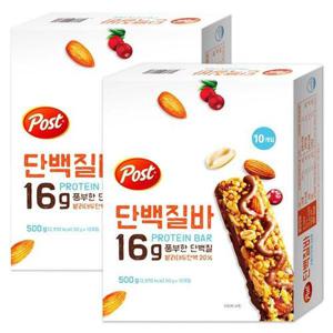갤러리아_포스트 단백질바 500gX2개 (10개입X2개)