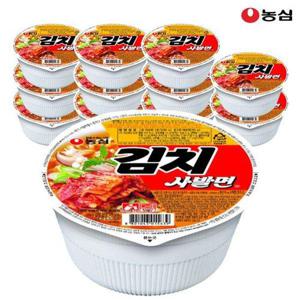 갤러리아_농심？김치사발면 86g x 12개