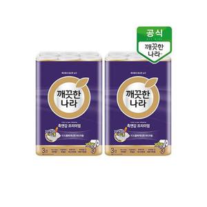 [깨끗한나라]깨끗한나라 롤티슈 촉앤감케어 프리미엄 30m 30롤 2개