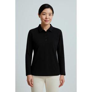 [크로커다일레이디]블랙 크로커 데일리 카라 티셔츠 CLCSTS904
