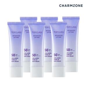 참존 탑클래스 어드밴스드 리프팅 SPF 50+ PA++++ 콜라겐 톤업 선크림 6개