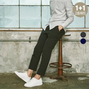 ★1+1★[소량재고 단독] 가을 편안한 밴딩 바지 스판 데일리 슬랙스 남성팬츠