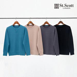 [St.Scott] 세인트 25FW 버튼업 치즈 니트 풀오버 4종(남)