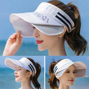 [BZJKDTH2_4B]야외 찍찍이 산책 걷기 여성 썬캡 중년 모자